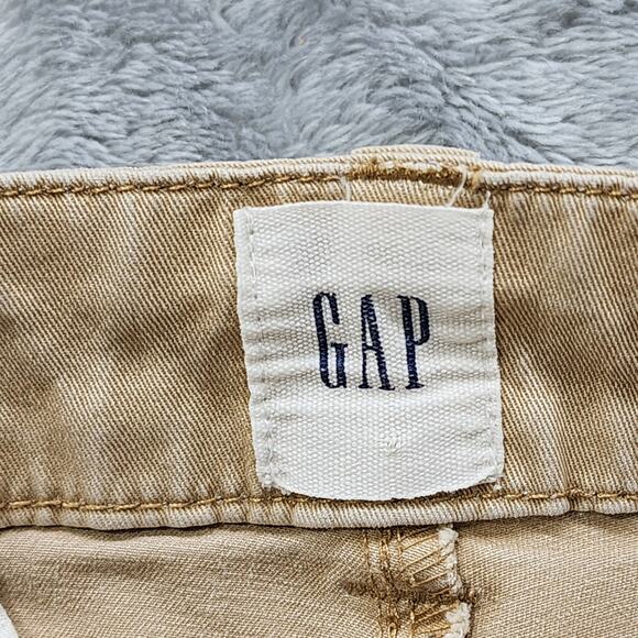 Gap Pants Womens 10 Tan Girlfriend Khaki Straight Stretch Cotton Office Preppy - Picture 6 of 13